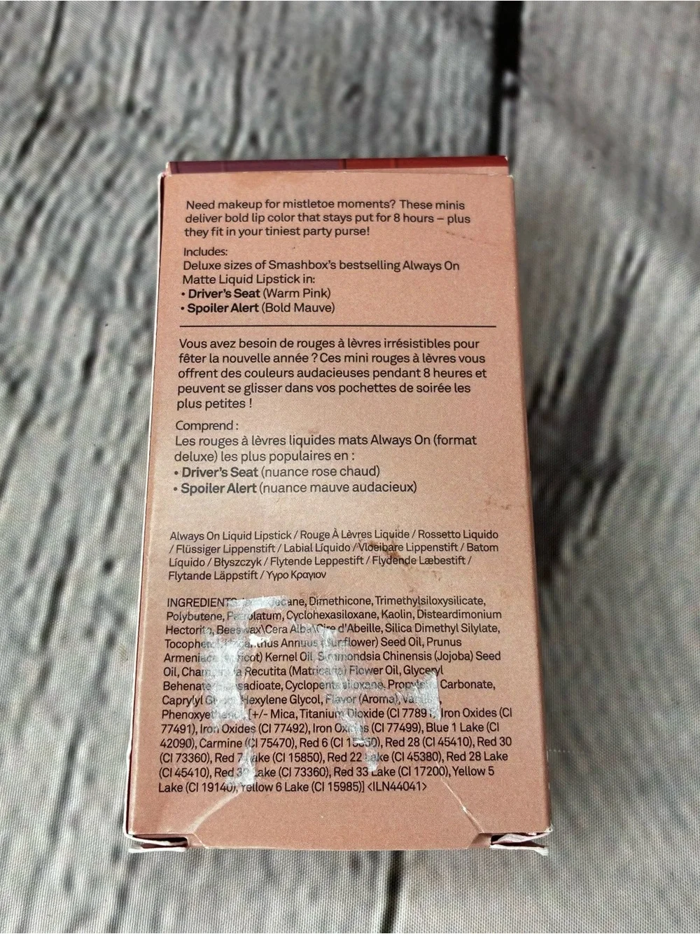 Smashbox Always On Mini Matte Lipstick Duo Driver’s Seat Spoiler Alert NIB